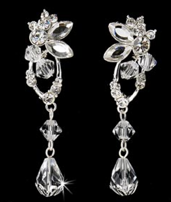 Enchanting Silver Plated Crystal Vine Bridal Jewelry Set Enchanting Silver Plated Crystal Vine Bridal Jewelry Set