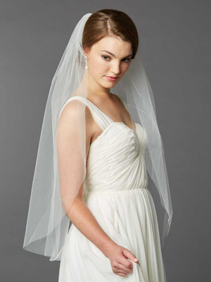 Cut Edge Fingertip Length Wedding Veil 4433V-36 Cut Edge Fingertip Length Wedding Veil 4433V-36