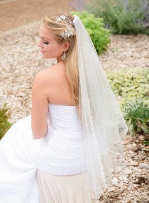 Angel Dust Tulle Fingertip Length Custom Wedding Veil Angel Dust Tulle Fingertip Length Custom Wedding Veil