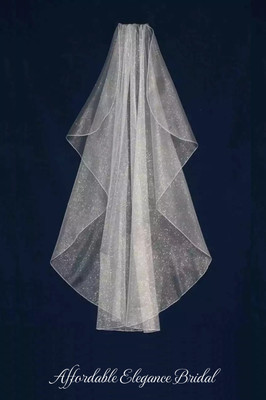 Angel Dust Tulle Fingertip Length Wedding Veil Angel Dust Tulle Fingertip Length Wedding Veil