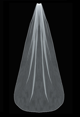 Pearl and Crystal Beaded Royal Cathedral Wedding Veil Pearl and Crystal Beaded Royal Cathedral Wedding Veil