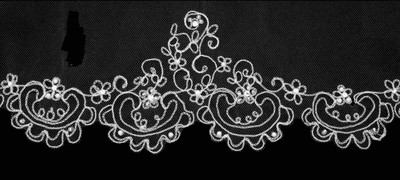 Extra Wide Beaded Silver Embroidery Cathedral Wedding Veil