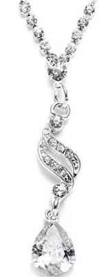 Sparkling CZ Teardrop Bridesmaid and Prom Jewelry