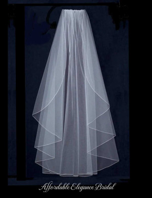 Angel Cut Extra Full Knee or Cathedral Length Custom Wedding Veil