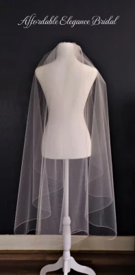Angel Cut Extra Full Knee or Cathedral Length Custom Wedding Veil