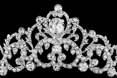 Regal Teardrop Rhinestone Wedding and Quinceanera Tiara T56296 Regal Teardrop Rhinestone Wedding and Quinceanera Tiara T56296