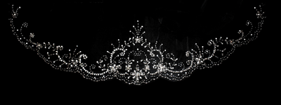 144" Long Extra Wide Beaded Scalloped Regal Cathedral Wedding Veil