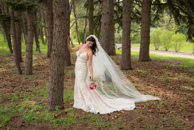 Two Layer Circular Fold Over Cathedral Wedding Veil Two Layer Circular Fold Over Cathedral Wedding Veil