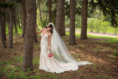 Two Layer Circular Fold Over Cathedral Wedding Veil Two Layer Circular Fold Over Cathedral Wedding Veil