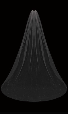 Scattered Pearl Cathedral Wedding Veil enVogue V2087C Scattered Pearl Cathedral Wedding Veil enVogue V2087C