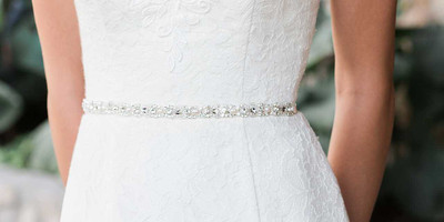 Natural Pearl and Rhinestone Wedding Belt Envogue BT1986 Natural Pearl and Rhinestone Wedding Belt Envogue BT1986