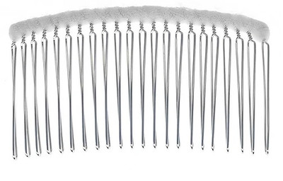 Pearl Beaded Edge Fingertip Wedding Veil V3222