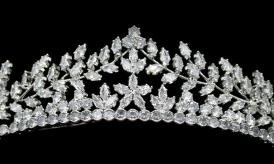 Floral Marquise CZ Crystal Wedding Tiara hp7331 Floral Marquise CZ Crystal Wedding Tiara hp7331