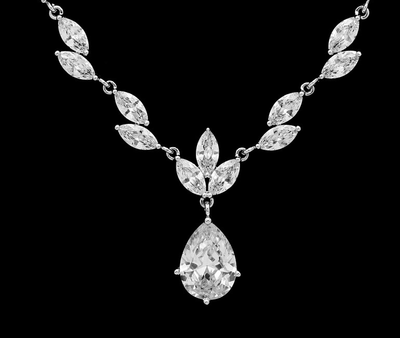 Brilliant CZ Wedding Jewelry Set in Silver Plating Brilliant CZ Wedding Jewelry Set in Silver Plating