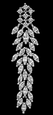 Dazzling Marquise CZ Wedding Earrings - Silver, Gold, Rose Gold