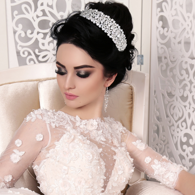 Stunning CZ Crystal Wedding Headband in Silver, Gold or Rose Gold Stunning CZ Crystal Wedding Headband in Silver, Gold or Rose Gold