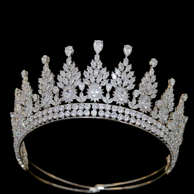 Stunning CZ Crystal Wedding and Quinceanera Tiara hp7008 Stunning CZ Crystal Wedding and Quinceanera Tiara hp7008