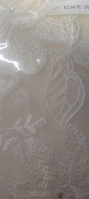 Scallop Beaded Lace Royal Cathedral Wedding Veil Scallop Beaded Lace Royal Cathedral Wedding Veil
