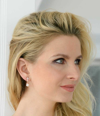 3 Sets Pearl and CZ Drop Rose Gold Bridesmaid Jewelry 3 Sets Pearl and CZ Drop Rose Gold Bridesmaid Jewelry