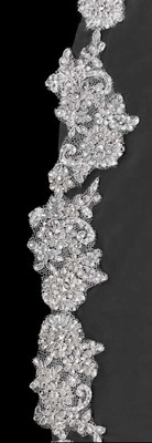 Cathedral Wedding Veil with Beaded Floral Lace