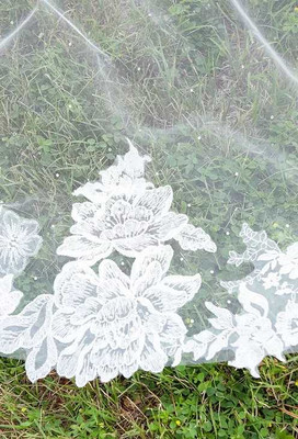 Lace Royal Cathedral Wedding Veil with Heavy Rhinestone Scatter CF250 Lace Royal Cathedral Wedding Veil with Heavy Rhinestone Scatter CF250