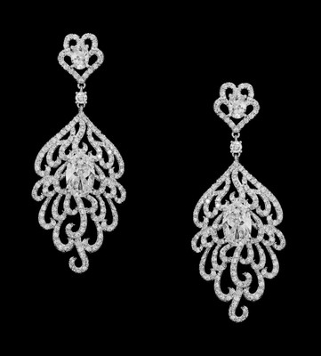 Silver Plated CZ Wedding and Formal Earrings E5017