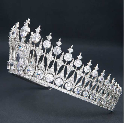 3" Tall Dutch CZ Royal Replica Wedding Tiara