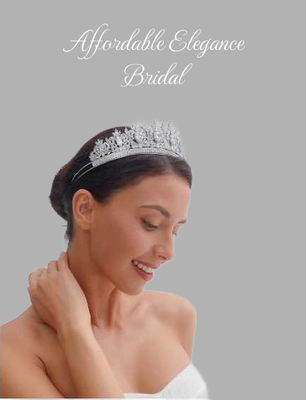 Gorgeous CZ Wedding and Quinceanera Tiara Crown in Silver or Gold