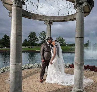 Frosted White Bugle Bead Royal Cathedral Length Wedding Veil