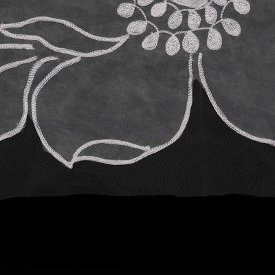 Regal Cathedral Wedding Veil with Floral Embroidery Envogue V2384RC