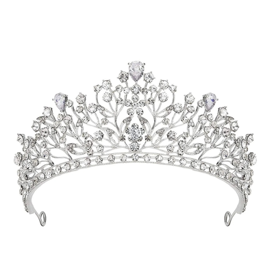 Crystal Allure Floral Wedding and Quinceanera Tiara hp9265