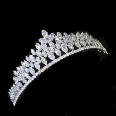 Marquise CZ Crystal Wedding and Quinceanera Tiara hp7642