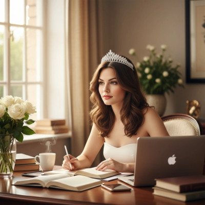 Glamorous Pear Cut CZ Wedding and Quinceanera Tiara