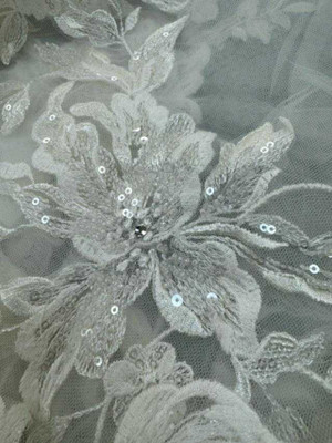 Royal Cathedral Wedding Veil CF279 with Soft Scallop Lace Design