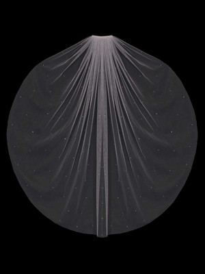 Crystal Scatter Soft Tulle Fingertip Wedding Veil Envogue V22293SF Crystal Scatter Soft Tulle Fingertip Wedding Veil Envogue V22293SF