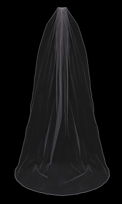 Cathedral Wedding Veil with Beaded Pearl Edge Envogue V2104C Cathedral Wedding Veil with Beaded Pearl Edge Envogue V2104C