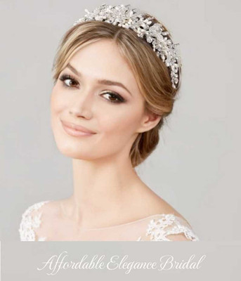 Luxe Pearl and Crystal Wedding Headpiece hp9340: Sale!