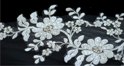 Mantilla Crystal Beaded Lace Cathedral Wedding Veil E1369L Mantilla Crystal Beaded Lace Cathedral Wedding Veil E1369L