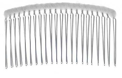 Waltz Length Wedding Veil with Beaded Two Tone Floral Lace