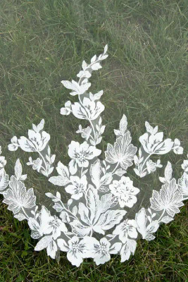 Wedding Veil Cape with Scallop Lace Edge CF283 Wedding Veil Cape with Scallop Lace Edge CF283