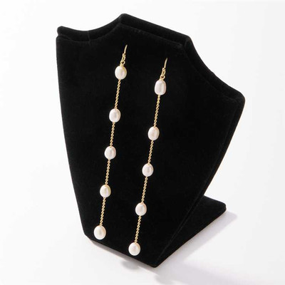 14K Gold Freshwater Pearl Earring and Bracelet Wedding Jewelry Set 14K Gold Freshwater Pearl Earring and Bracelet Wedding Jewelry Set