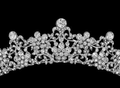 1 1/2" Tall Crystal Wedding and Quinceanera Tiara hp65524