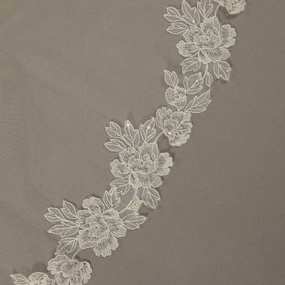 Royal Cathedral Wedding Veil with Sequined Lace Envogue V2497WRC Royal Cathedral Wedding Veil with Sequined Lace Envogue V2497WRC