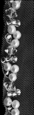 Crystal and Pearl Beaded Edge Fingertip or Cathedral Wedding Veil Crystal and Pearl Beaded Edge Fingertip or Cathedral Wedding Veil