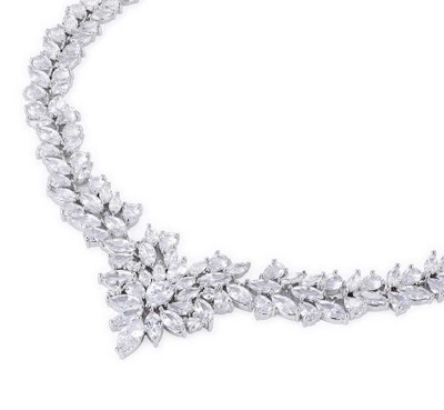 Luxe CZ Silver Plated Wedding and Formal Jewelry Set Luxe CZ Silver Plated Wedding and Formal Jewelry Set