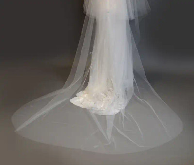 Two Layer Extra Wide Royal Cathedral Wedding Veil Ansonia V420 Two Layer Extra Wide Royal Cathedral Wedding Veil Ansonia V420