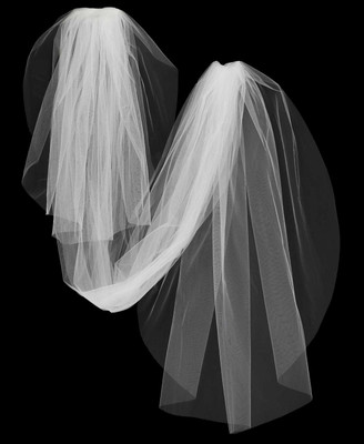 Two Layer Cut Edge Cathedral Wedding Veil V74