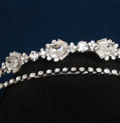 Two Row Rhinestone Wedding Headband hp9632 Two Row Rhinestone Wedding Headband hp9632