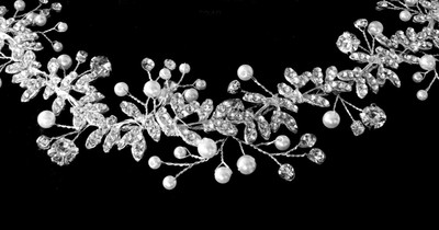 Pearl and Crystal Wedding Headband hp5340