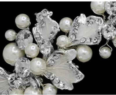 Floral Pearl and Rhinestone Bridal Headband hp2238